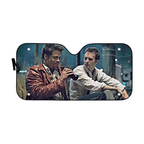 gearhumans 3D Fight Club Custom Car Auto Sunshade GL030822 Auto Sunshade 57''x27.5'' 
