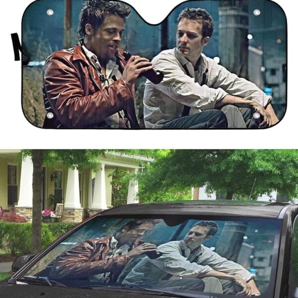 gearhumans 3D Fight Club Custom Car Auto Sunshade GL030822 Auto Sunshade 