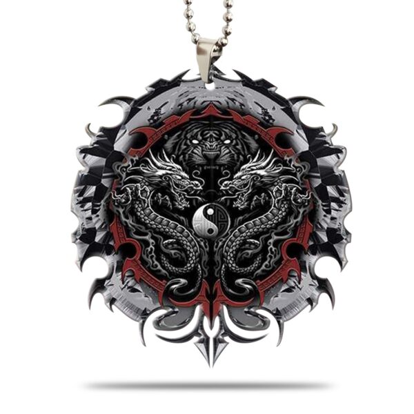 Gearhumans 3D Fighting Dragon Tiger Car Hanging GJ26052108 Car Hanging Car Hanging/1 Pack 
