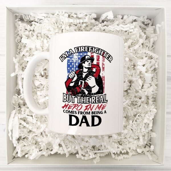Gearhumans 3D Fire Fighter Dad Tumbler ZK1205216 Mug 