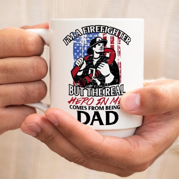 Gearhumans 3D Fire Fighter Dad Tumbler ZK1205216 Mug 