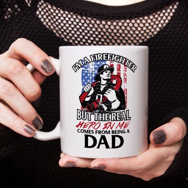 Gearhumans 3D Fire Fighter Dad Tumbler ZK1205216 Mug 