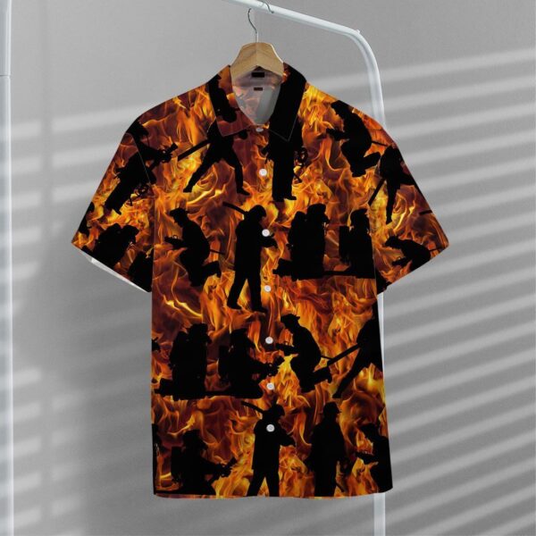Gearhumans 3D Fire Fighter Hawaii Shirt ZK1105214 Hawai Shirt 