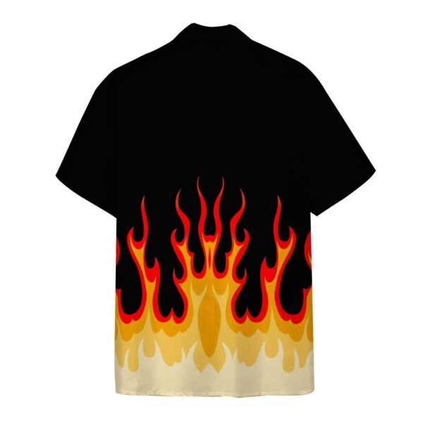 Gearhumans 3D Fire Hot Rod Flames Custom Short Sleeve Shirt GS1406216 Hawai Shirt