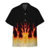 Gearhumans 3D Fire Hot Rod Flames Custom Short Sleeve Shirt GS1406216 Hawai Shirt Hawai Shirt S