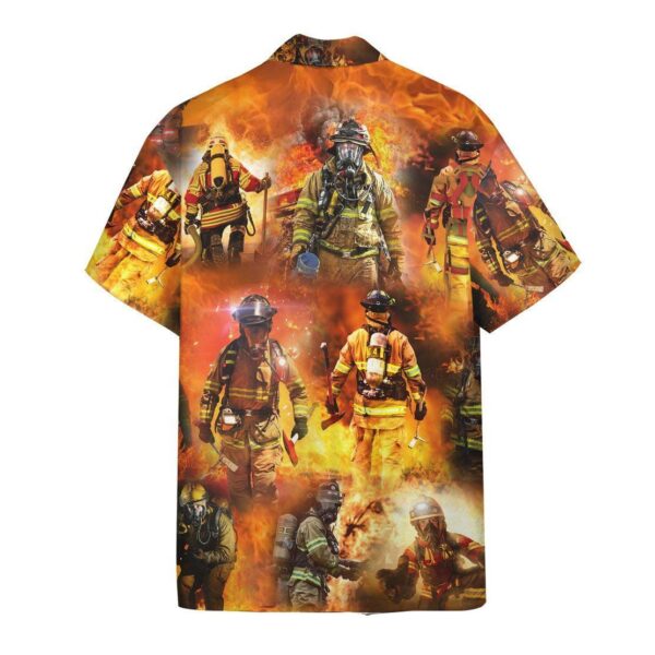 Gearhumans 3D Firefighter Hawaii Shirt ZZ08041 Hawai Shirt