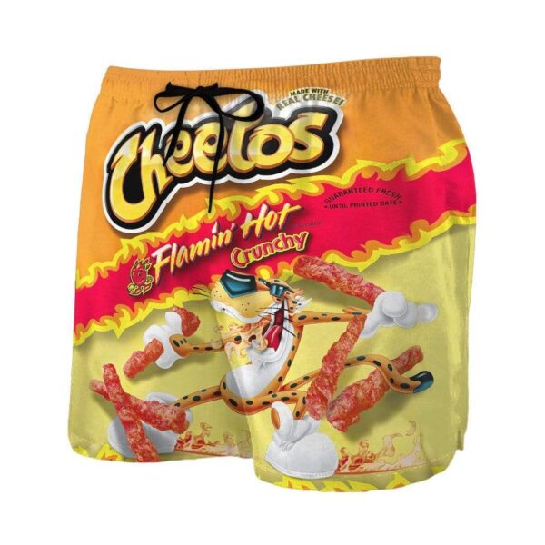 Gearhumans 3D Flaming Hot Cheetos Custom Beach Shorts swim trunks men GS28075 Men Shorts