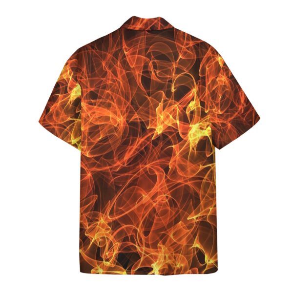 Gearhumans 3D Flaming Skull Find Your Fire Custom Hawaii Shirt GO23062115 Hawai Shirt