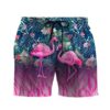 Gearhumans 3D Flamingo Hawaii Custom Beach Shorts Swim Trunks GS14052128 Men Shorts Men Shorts S