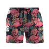 Gearhumans 3D Flamingo Hawaii Custom Beach Shorts Swim Trunks GS1705211 Men Shorts Men Shorts S