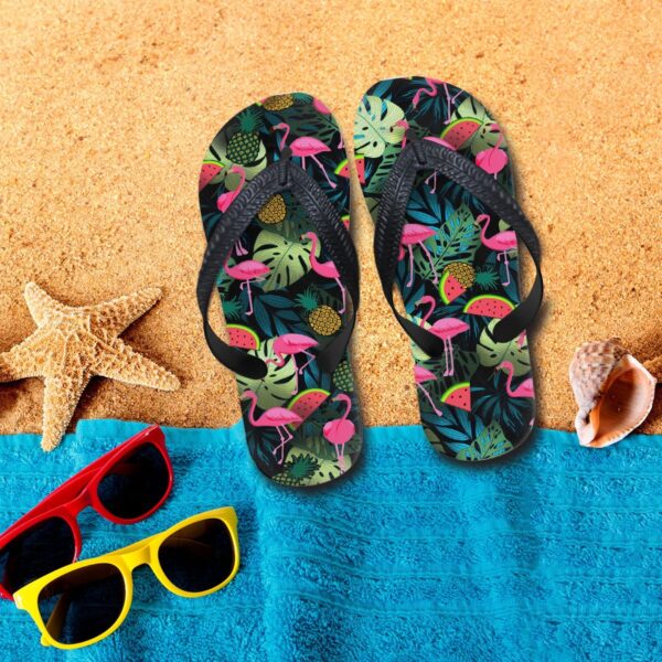 Gearhumans 3D Flamingo Hawaii Custom Flip Flop GW2405212 Flipflop