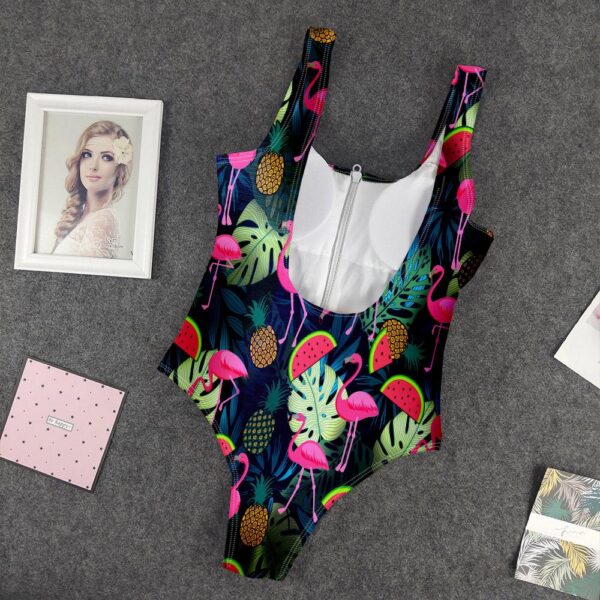 Gearhumans 3D Flamingo Hawaii Custom One Piece Swimsuit GW1305213 One-piece Swimsuit