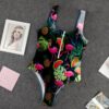 Gearhumans 3D Flamingo Hawaii Custom One Piece Swimsuit GW1305213 One-piece Swimsuit One-piece Swimsuit S