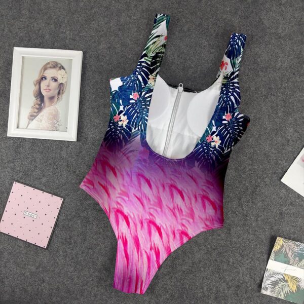 Gearhumans 3D Flamingo Hawaii Custom One Piece Swimsuit GW1405213 One-piece Swimsuit