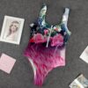 Gearhumans 3D Flamingo Hawaii Custom One Piece Swimsuit GW1405213 One-piece Swimsuit One-piece Swimsuit S