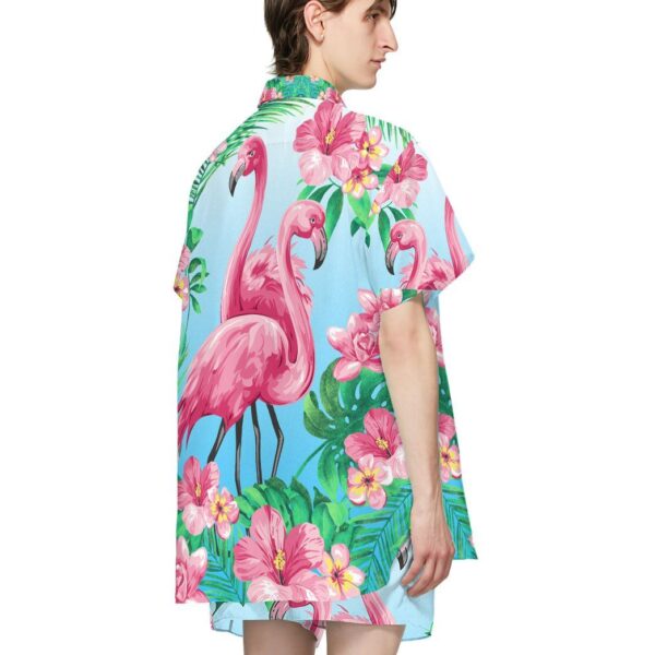 Gearhumans 3D Flamingo Hawaii Custom Short Sleeve Shirts GW1805211 Hawai Shirt