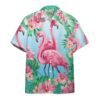 Gearhumans 3D Flamingo Hawaii Custom Short Sleeve Shirts GW1805211 Hawai Shirt Short Sleeve Shirt S