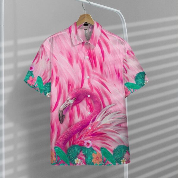 Gearhumans 3D Flamingo Hawaii Shirt ZZ13043 Hawai Shirt 