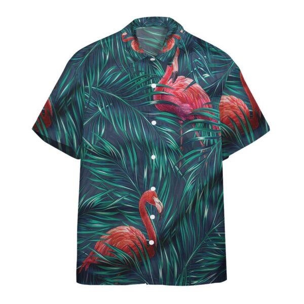 Gearhumans 3D Flamingo Tropical Custom Hawaii Shirt GO18052125 Hawai Shirt Short Sleeve Shirt S 