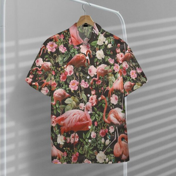Gearhumans 3D Floral and Flamingo Custom Hawaii Shirt GO21052113 Hawai Shirt 