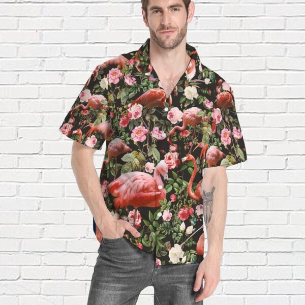 Gearhumans 3D Floral and Flamingo Custom Hawaii Shirt GO21052113 Hawai Shirt 