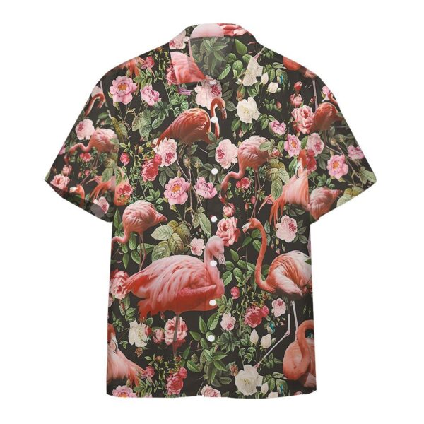 Gearhumans 3D Floral and Flamingo Custom Hawaii Shirt GO21052113 Hawai Shirt Short Sleeve Shirt S 