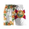 Gearhumans 3D Florida Flag Orange Blossom Custom Beach Shorts Swim Trunks GS1205219 Men Shorts Men Shorts S