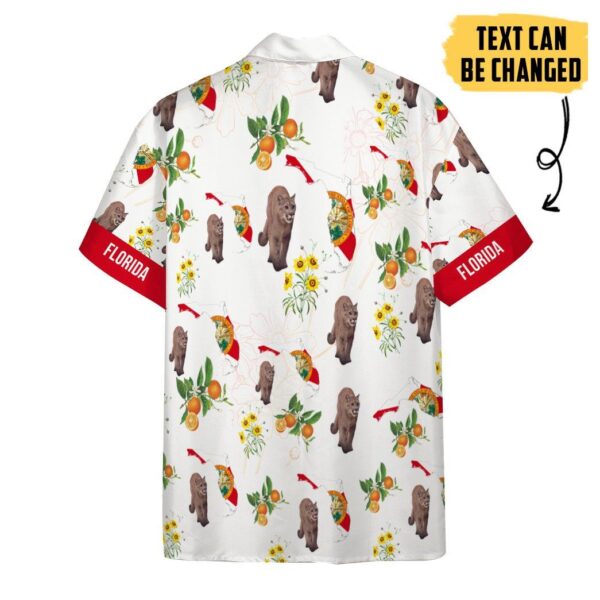 Gearhumans 3D Florida Proud Custom Text Short Sleeve Shirts GS27052110 Hawai Shirt