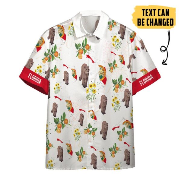 Gearhumans 3D Florida Proud Custom Text Short Sleeve Shirts GS27052110 Hawai Shirt Short Sleeve Shirt S 