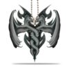 Gearhumans 3D Flying Grey Dragon Car Hanging GJ25052105 Car Hanging Car Hanging/1 Pack