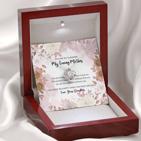 Gearhumans 3D For My Bonus Mom Happy Mothers Day Love Knot Necklace GO260421 ShineOn Fulfillment 