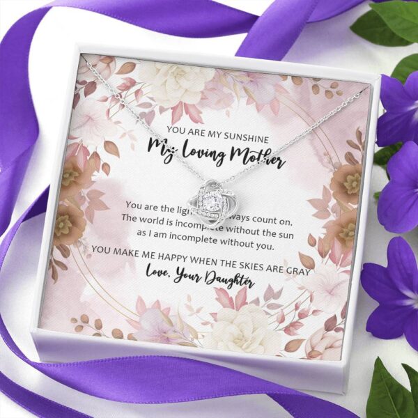 Gearhumans 3D For My Bonus Mom Happy Mothers Day Love Knot Necklace GO260421 ShineOn Fulfillment 