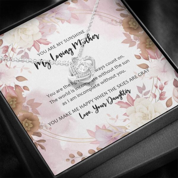 Gearhumans 3D For My Bonus Mom Happy Mothers Day Love Knot Necklace GO260421 ShineOn Fulfillment 