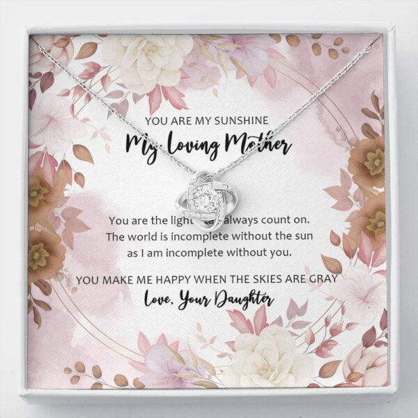 Gearhumans 3D For My Bonus Mom Happy Mothers Day Love Knot Necklace GO260421 ShineOn Fulfillment Standard Box 