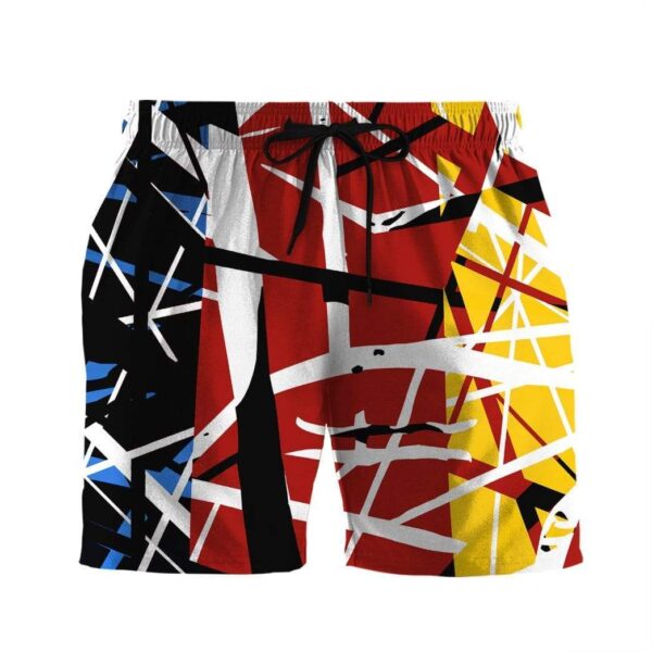 Gearhumans 3D Frankenstrat RGB Mix Custom Beach Shorts Swim Trunks GN06086 Men Shorts Men Shorts S