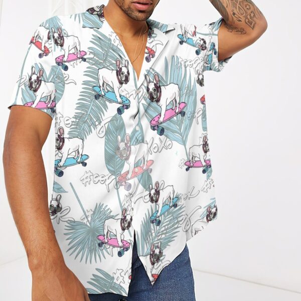 Gearhumans 3D French Bulldog On Skateboard Custom Hawaii Shirt GO13052118 Hawai Shirt