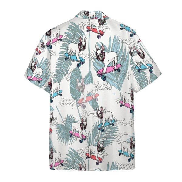 Gearhumans 3D French Bulldog On Skateboard Custom Hawaii Shirt GO13052118 Hawai Shirt
