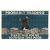 Gearhumans 3D French Bulldog Probably Reading Please Wait Custom Doormat GW28052110 Doormat Doormat S(15,8inchx23,6inch)