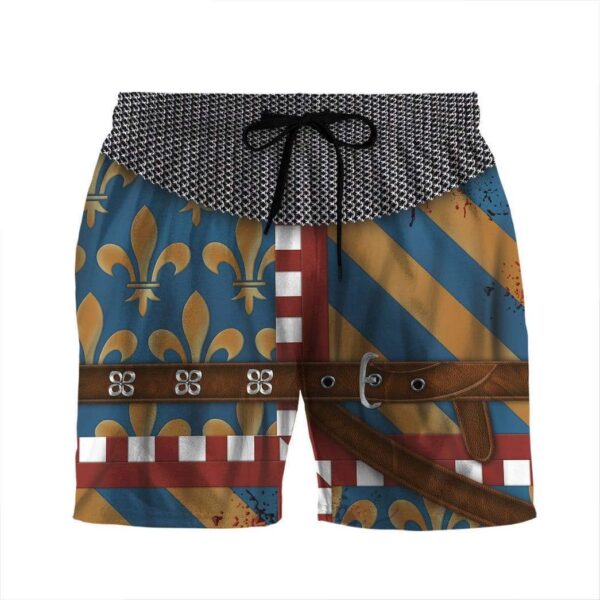 Gearhumans 3D French Cavalier Custom Beach Shorts Swim Trunks GV100731 Men Shorts Men Shorts S