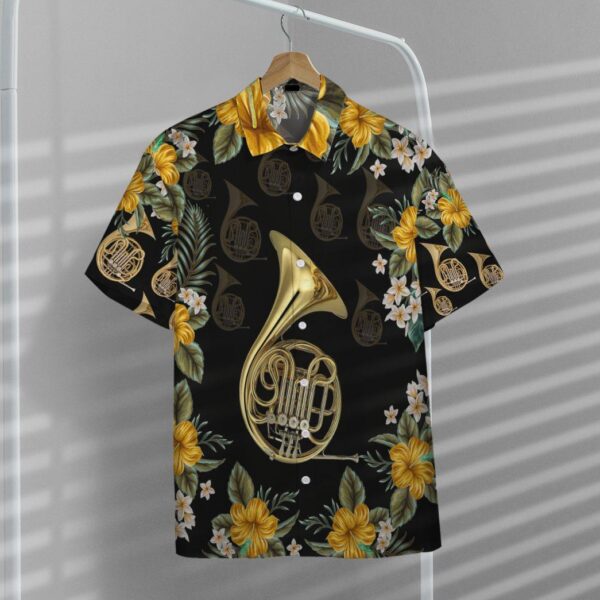 Gearhumans 3D French Horn Hawaii Shirt GS1805216 Hawai Shirt