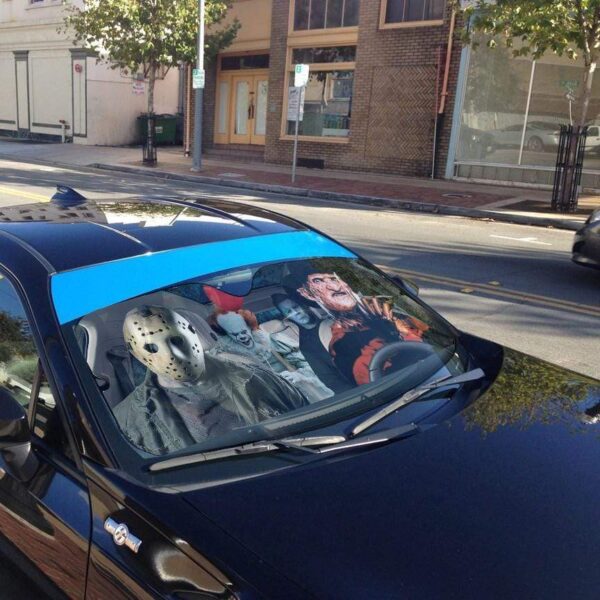 gearhumans 3D Friday The 13th Custom Car Auto Sunshade GS31076 Auto Sunshade