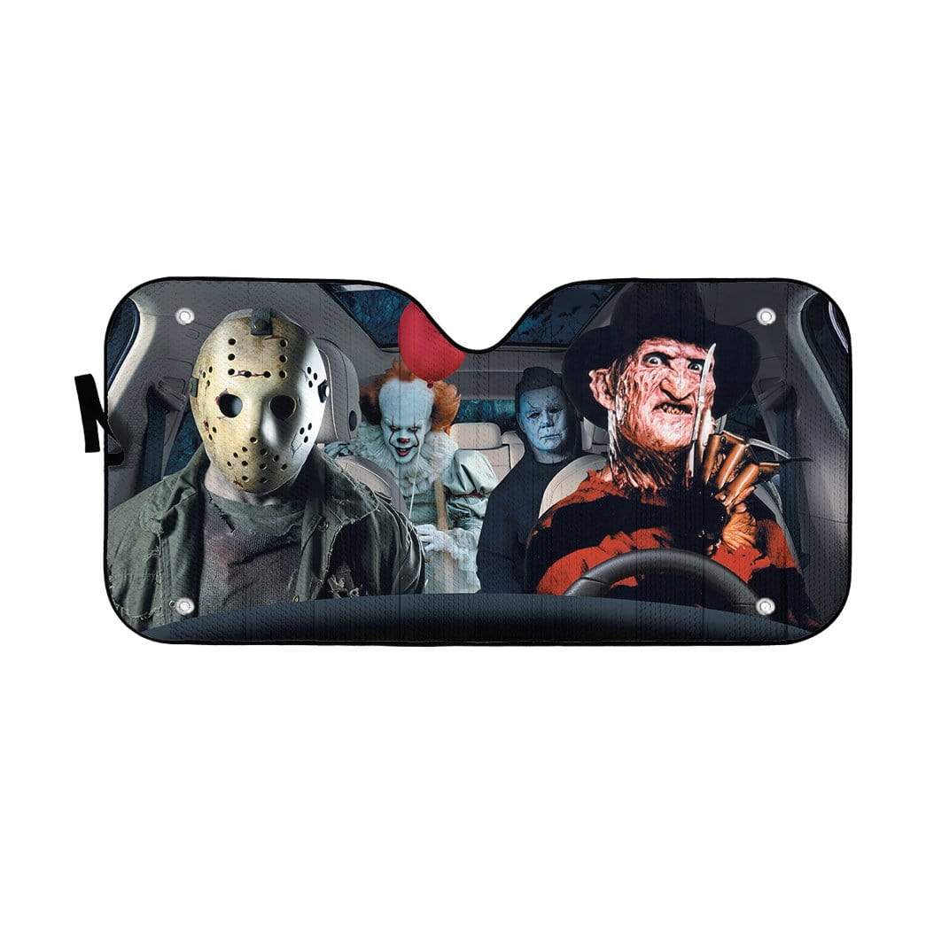 gearhumans 3D Friday The 13th Custom Car Auto Sunshade GS31076 Auto Sunshade 57''x27.5''