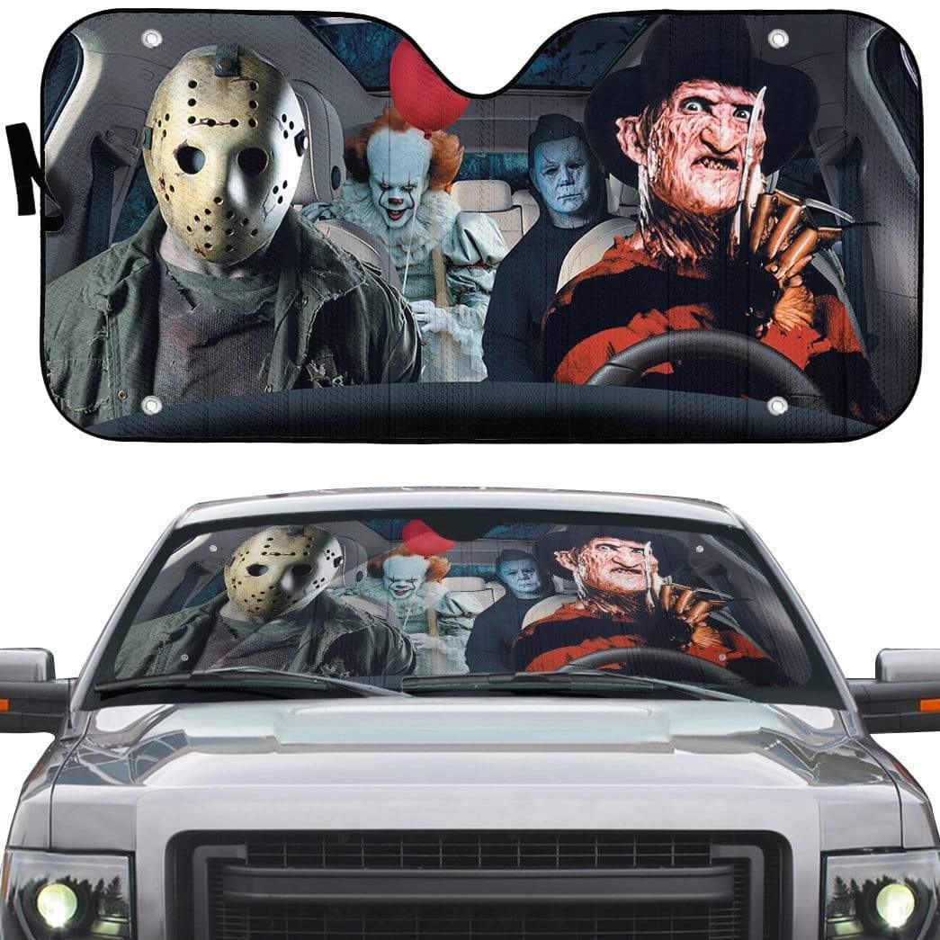gearhumans 3D Friday The 13th Custom Car Auto Sunshade GS31076 Auto Sunshade