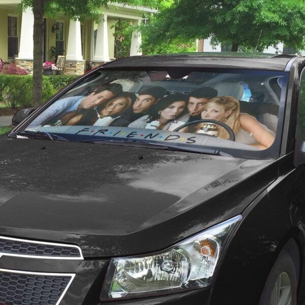 gearhumans 3D Friends Custom Car Auto Sunshade GV19072 Auto Sunshade 