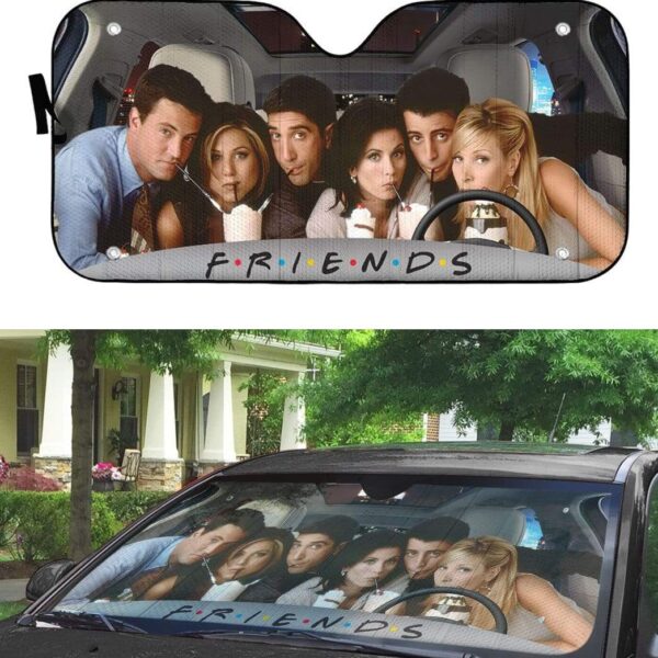 gearhumans 3D Friends Custom Car Auto Sunshade GV19072 Auto Sunshade 