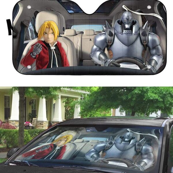 gearhumans 3D Fullmetal Alchemist Custom Car Auto Sunshade GL22076 Auto Sunshade 