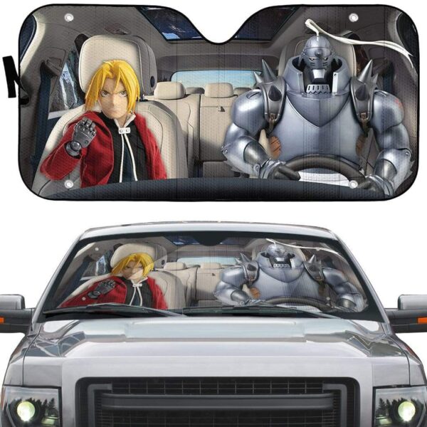 gearhumans 3D Fullmetal Alchemist Custom Car Auto Sunshade GL22076 Auto Sunshade 