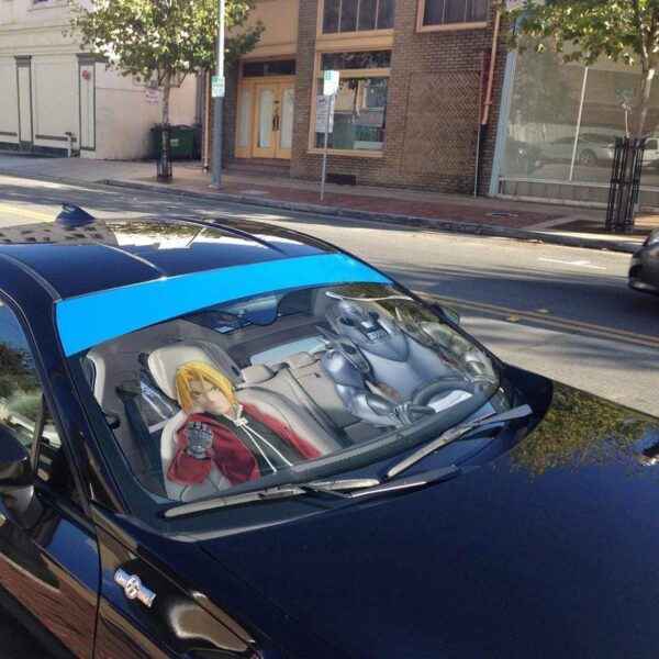 gearhumans 3D Fullmetal Alchemist Custom Car Auto Sunshade GL22076 Auto Sunshade 