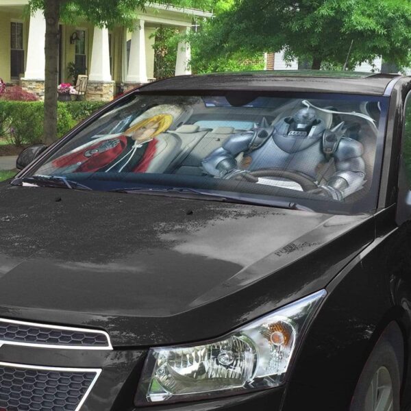 gearhumans 3D Fullmetal Alchemist Custom Car Auto Sunshade GL22076 Auto Sunshade