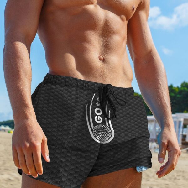 Gearhumans 3D Funny Golf Custom Beach Shorts Swim Trunks GS1805218 Men Shorts